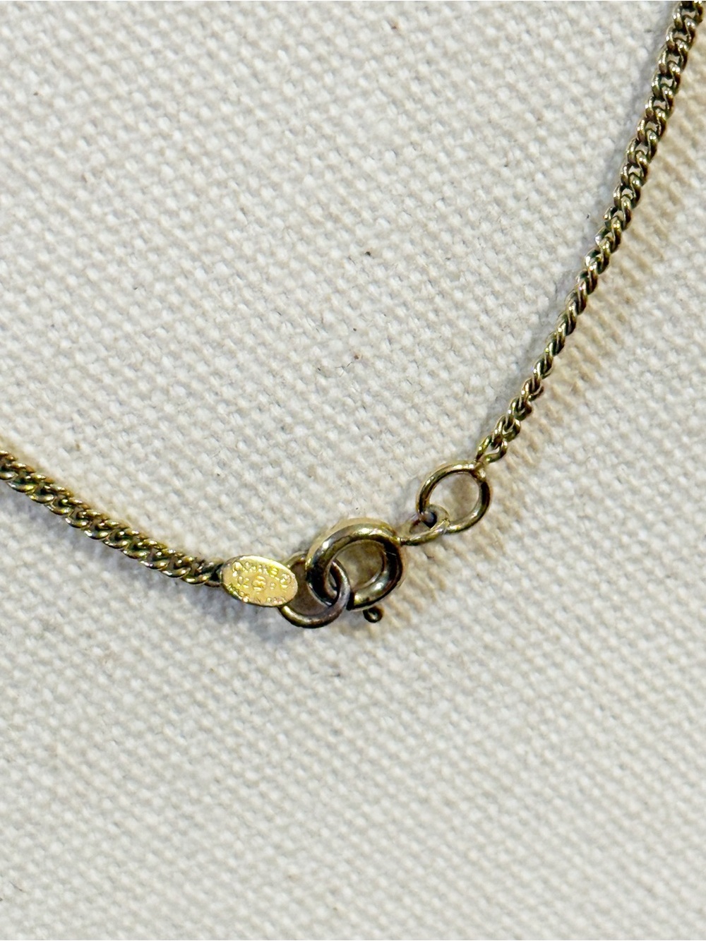 Chanel Vintage 24K Gold Plated Pink No.5 Rhinestone Pendant Necklace - Picture 8 of 16